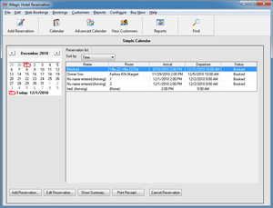 iMagic Hotel Reservation - Simple Calendar Screen
